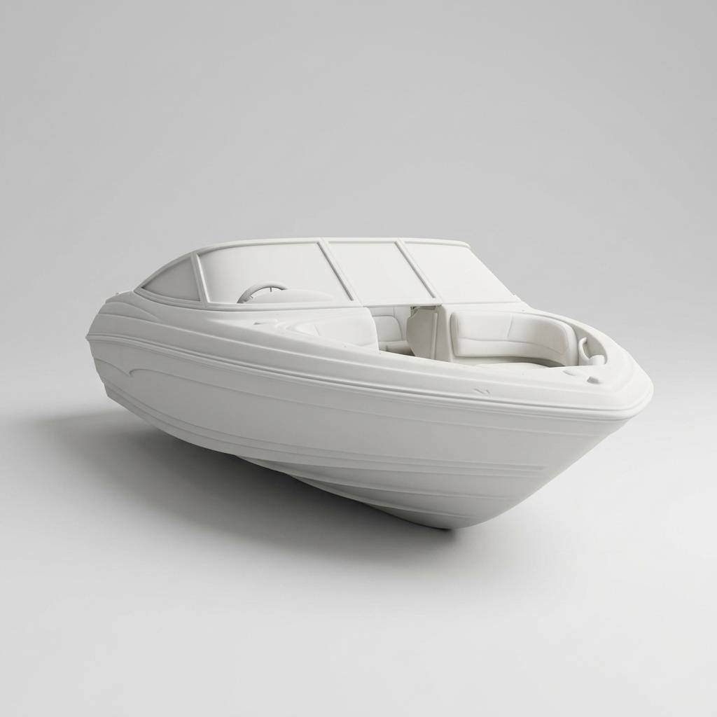 Custom Sculpted Ceramic Boat example 1 of 10