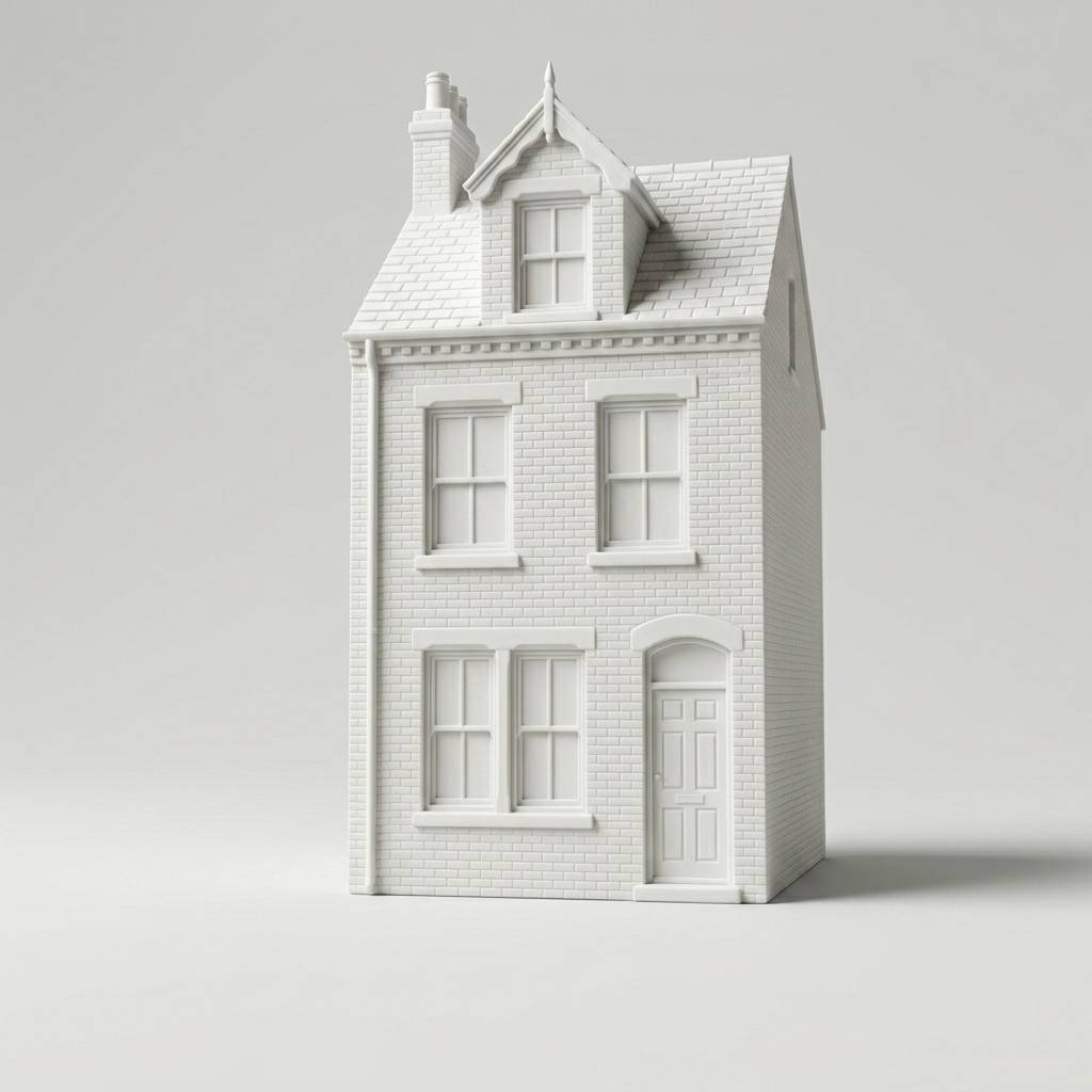 Custom Sculpted Ceramic House example 3 of 10