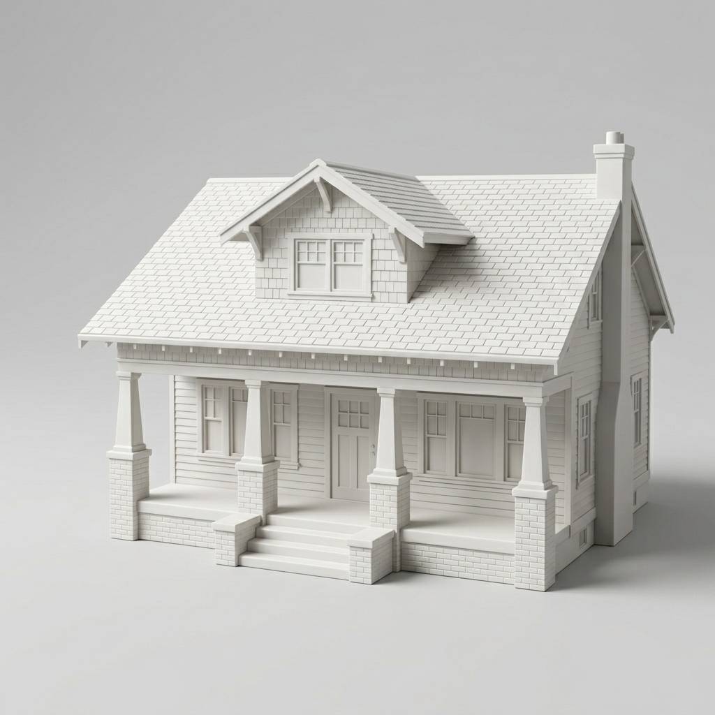 Custom Sculpted Ceramic House example 5 of 10