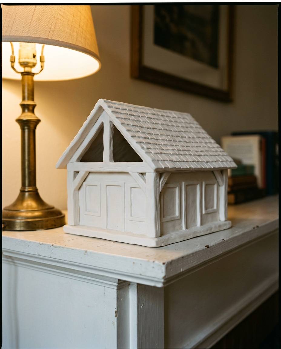 Custom Sculpted Ceramic Venue, shown in a home setting