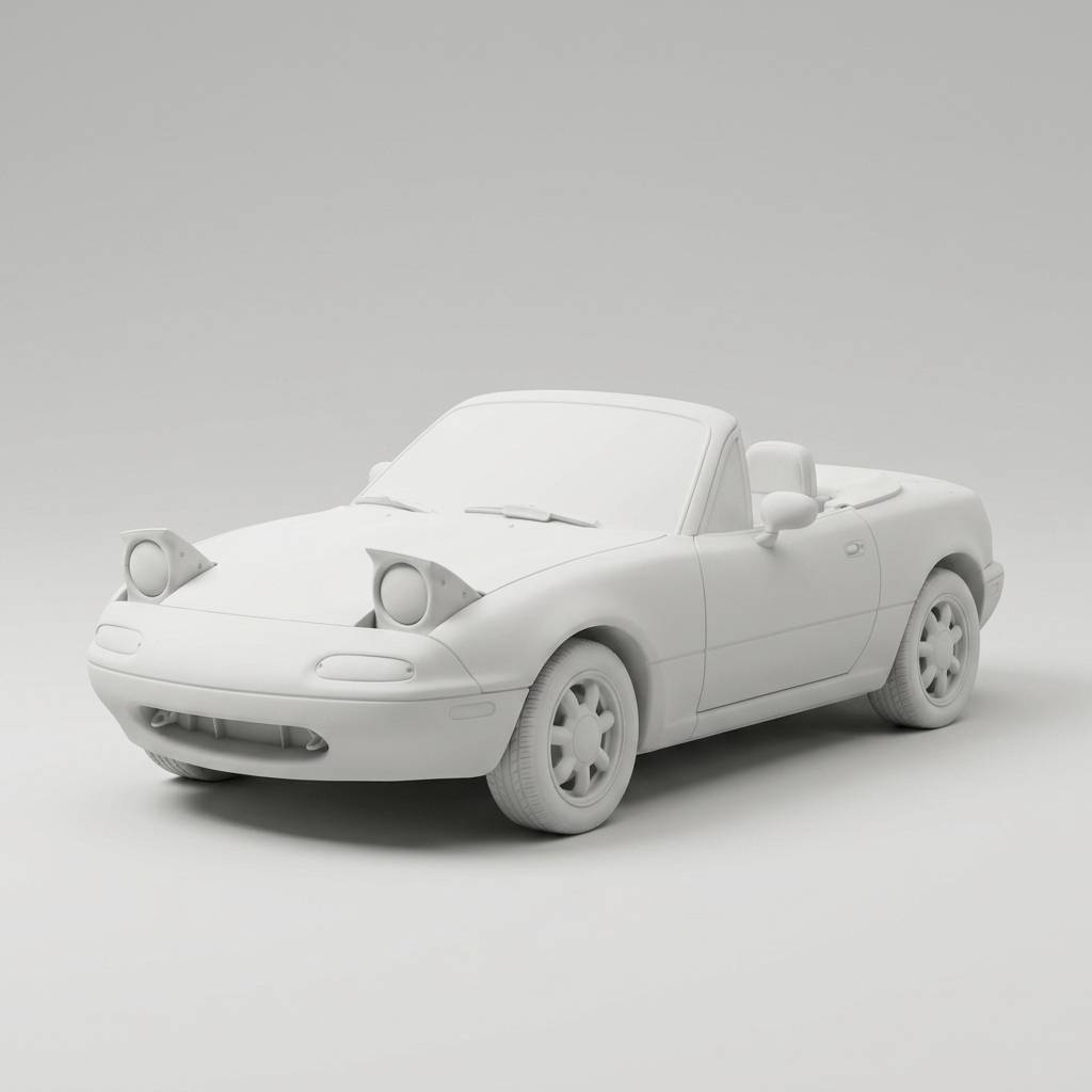 Custom Sculpted Ceramic Car example 6 of 10