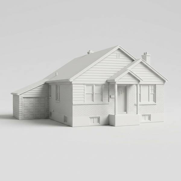 Custom Sculpted Ceramic House — From the corner keepsake example