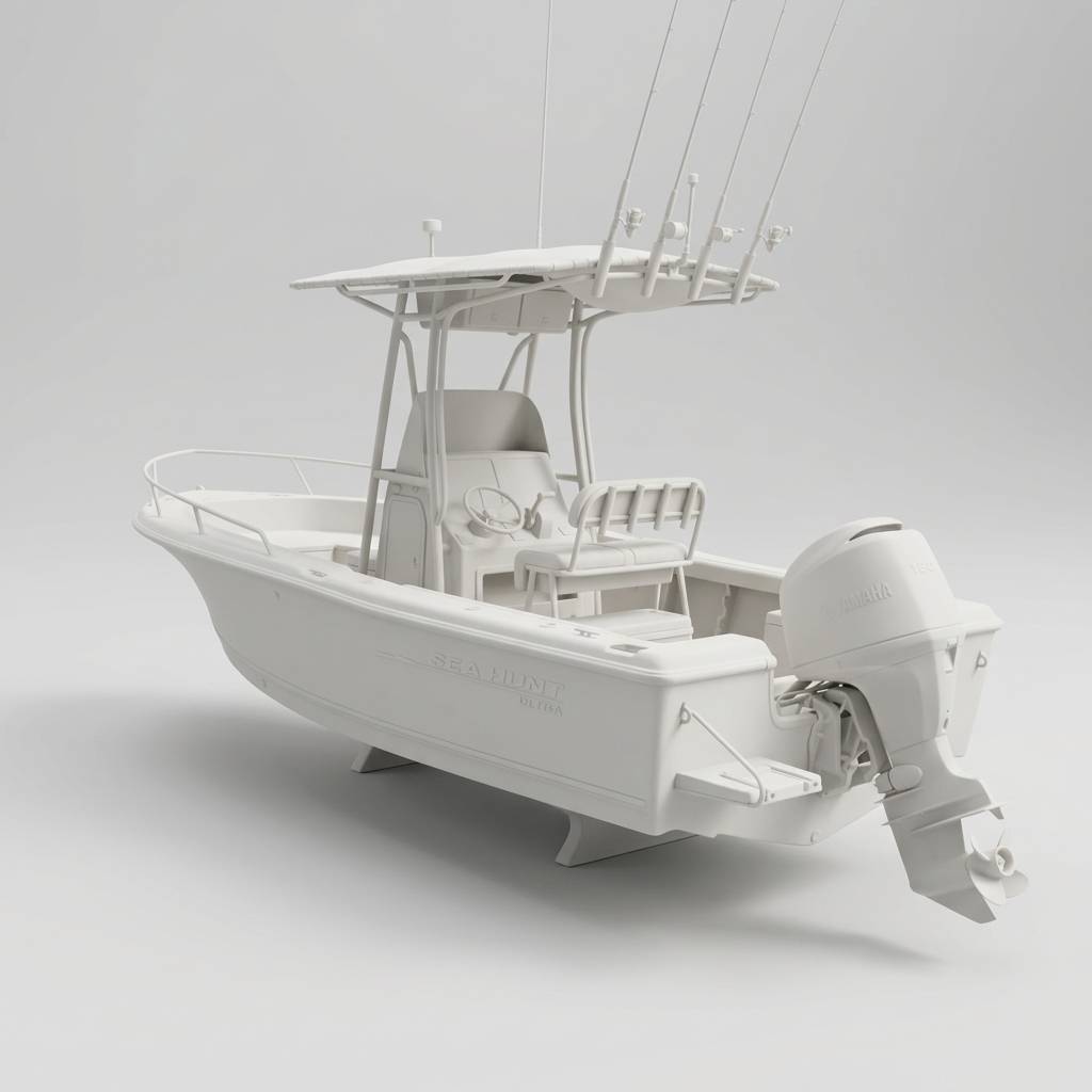 Custom Sculpted Ceramic Boat example 2 of 10