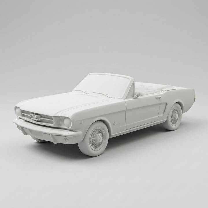 Custom Sculpted Ceramic Car